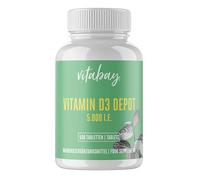 Vitabay Vitamina D Colecalciferol 500 Comprimidos Veganos de Vitamina D3
