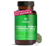 Vitabay Vitamina D3 K2 10.000 UI - Favorece el Sistema Inmune - Huesos