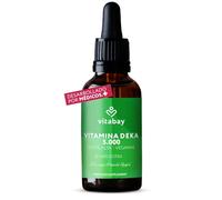 Vitabay Vitamina D3 K2 Gotas 5000 UI con Vitamina A y E - 60 ml 1.800 Gotas | dosis alta - veganas - D3 + K2 MK-7 + A + E en aceite MCT - 1 gota cada 5 días - probado en laboratorio en Alemania