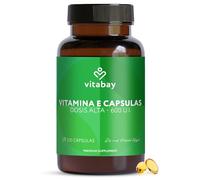 Vitabay Vitamina E 600 UI Depot - 200 cápsulas blandas veganas - D-alfa-tocoferol natural - alta dosis - contribuye a la protección de las células frente al estrés oxidativo - analizado en laboratorio