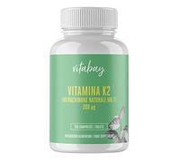 Vitabay Vitamina K2 365 comprimidos de Vitamina K2 vegana 200 mcg con All-Trans Menaquinone MK7 natural en dosis alta - Tomar 1 comprimido de Vitamina K2 MK7 al día con agua - Vitabay K2 MK7