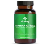 Vitabay Vitamina K2 MK-7 100 µg - 120 comprimidos veganos - Para Huesos y Coagulación - MK7 All-Trans - Fórmula Dr. med. Pfeffer - Analizado en Alemania - Suministro para 4 meses