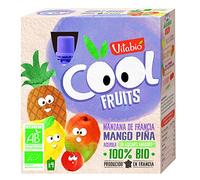 Vitabio - Bolsita De Fruta Bio - Cool Fruit - Manzana Mango Pina - 4X90G