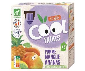 Vitabio Cool Fuits Manzana, Mango y Piña + Acerola 4x90g
