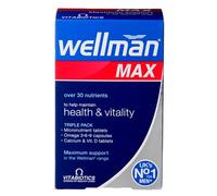 Vitabiotics Wellman Max Salud Y Vitalidad Soporte Máximo 84 Cápsulas RRP £21