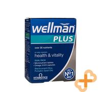 Vitabiotics Wellman Plus Omega 3-6-9 28 Cápsulas 28 Tabletas Vitalidad Salud
