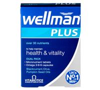 Vitabiotics Wellman Plus Omega 3-6-9 28 Cápsulas 28 Tabletas Vitalidad Salud