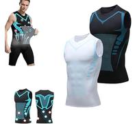 Vitaboost - Camiseta de compresión sin mangas para hombre, sin mangas, deportiva, para construir un cuerpo perfecto, L