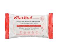 Vitacitral Toallita Desinfectante 3 en 1 12 unidades