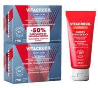 Vitacrecil Complex Champú Fortalecedor 200 ml + Vitacrecil Complex Fe Anticaída Pack 2x90 Cápsulas