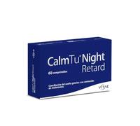 Vitae CalmTu Night Retard 60 Comprimidos | Melatonina y Extractos Naturales | 1,95mg Melatonina + Valeriana, Pasiflora, Amapola de California y Melisa | Liberación Retardada | Descanso sin interrupciones