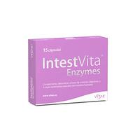 Vitae IntestVita Enzymes 15 cápsulas | Enzimas Digestivas y Probióticos | Combatir problemas digestivos | Acidez | Malas Digestiones | Gases | Cuidado y Salud Digestiva