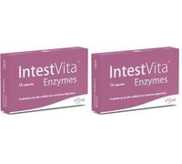 Vitae IntestVita Enzymes 15 cápsulas | Enzimas Digestivas y Probióticos | Combatir problemas digestivos | Acidez | Malas Digestiones | Gases | Cuidado y Salud Digestiva (Paquete de 2)