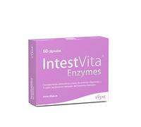 Vitae IntestVita Enzymes 60 cápsulas | Enzimas Digestivas y Probióticos | Combatir problemas digestivos | Acidez | Malas Digestiones | Gases | Cuidado y Salud Digestiva