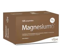 Vitae Magnesium6 – 6 sales de magnesio, B6 y taurina – 120 comprimidos