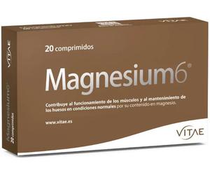 Vitae Magnesium6, 6 Sales de Magnesio, B6 y Taurina 20 Comprimidos