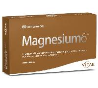 Vitae Magnesium6 60 comprimidos | 6 sales de magnesio, taurina y vitamina B6 | Relajación muscular | Tensión muscular, fatiga, contracturas