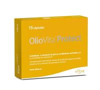 Vitae OlioVita Protect 15 cápsulas | Fotoprotector oral con aceite de espino amarillo, extracto de pomelo y romero, y vitamina D | Cuida y protege la piel | Hidratante y Antioxidante | Alergia Solar