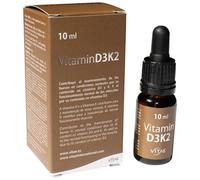 Vitae Vitamina D3 y K2 en Gotas 10ml | 1000 UI Vitamina D + 45mcg K2 MK7 por Gota | Huesos, Sistema Inmune y Músculos | Sin Gluten, Sin Lactosa | Apto Veganos | Vitamina D3 K2 Gotas