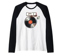 Vitage Retro Vinyl Record Music Disc Novelty Graphic Designs Camiseta Manga Raglan