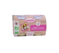 Vitagermine - Maceta Babybio Manzana Banana Banana Leche de coco 2x130g