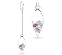 VitaJuwel FLOWER of Life | Frasco de piedras preciosas con amatista, aguamarina y cristal de roca para vitalidad y crecimiento espiritual