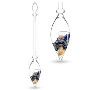 Vitajuwel por medio de Inspiración Vidrio para Beber Botella ( Lapis Lazuli - Rutilado Cuarzo)