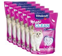 VITAKRAFT Arena para Gatos Mágico Clean Lavanda 6 x 5 Litro (30L) Staubarm
