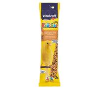 Vitakraft - Barritas Kräcker para Canarios, Sabor Huevo y Semillas de Hierba - 2 uds x 54 g