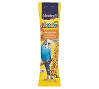 Vitakraft - Barritas Kräcker para Periquitos, Sabor Huevo y Semillas de Hierba - 2 uds x 54 g