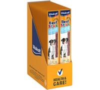 Vitakraft Beef Stick, bajo en grasa, snack premio para perros con problemas de peso, con carne magra de pavo, con contenido reducido de grasa, sin azúcar añadido (50 uds x 12g)