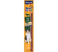 Vitakraft Beef Stick Wild, golosina para Perros, palito de Carne de venado, golosina de adiestramiento para Perros, sin azúcar añadido (1x 12g)