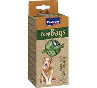 Vitakraft Bolsas biodegradables para residuos de Perros, Resistentes a desgarros, 1 Paquete (8 x 15 Bolsas)