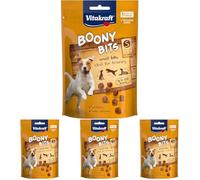 Vitakraft - Boony bits, Snacks para Perros, Bolitas de Carne Pequeñas y Ligeras - 55 g (Paquete de 4)