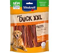Vitakraft Carnoso Aperitivo para Perros Duck XXL, Tiras de Filete de pechuga de Pato (1 x 250 g)
