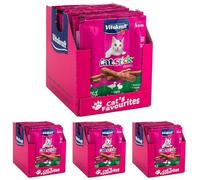 Vitakraft Cat Stick Classic, golosinas para Gatos, palitos de Carne, con Pato y Conejo, tamaño de Almacenamiento (10x 36g) (Paquete de 4)