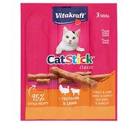 Vitakraft Cat Stick Mini Pavo y Cordero, 18 g