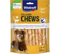 Vitakraft Chews de colágeno para Perros, fácil de digerir, con colágeno y Carne de Pollo, sin azúcar añadido (1 x 200 g)