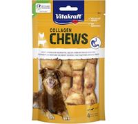 Vitakraft Chews de colágeno para Perros fácilmente digeribles, con colágeno y Pollo, sin azúcar añadido (1 x 80 g)