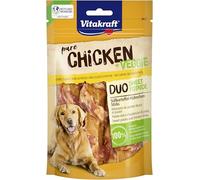 Vitakraft Chicken Veggie, snack para perros, palito de batata con carne magra de pollo, premio de adiestramiento, chuche recompensa para tu mascota (1x 80g)