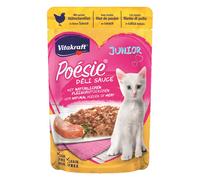 VITAKRAFT Comida para Gatos Poesie Delisauce Junior Hühnchenfilet 23x85g Bolsa