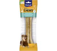 Vitakraft Dental Chews, hueso dental, snack perro, vacuno,talla L (1x 160g) | snack masticable perros grandes, piel vacuno prensada, activo mineral para higiene bucal, sin azúcares añadidos
