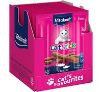 Vitakraft - Friandises Cat 'Cat-Stick Mini' - Au Cabillaud et Colin - Alimentación para Gatos - Lote de 20 Bolsas frescura de 3 palitos de 6 g
