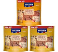 Vitakraft Hamburguesa de Carne para Perros, para Entre y de Viaje, sin azúcar añadido (1 x 27 g) (Paquete de 3)