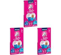Vitakraft - Jelly Lovers, Snacks de Gelatina para Gatos, Variedad Salmón y Platija - 6 Unidades x 15 g (Paquete de 3)