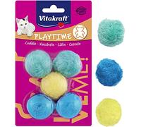 Vitakraft - Lote de 5 Pelotas de Peluche para Gato