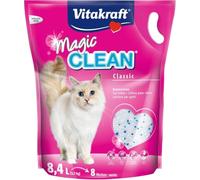 Vitakraft Magic Clean, Arena para Gatos con Perlas de Gel de Sílice Súper Absorbentes, Muy Higiénica, Previene olores y humedad, No se apelmaza, Biodegradable- 8,4 L / 3,7 kg