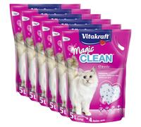VITAKRAFT Mágico Clean 30 Litro (6x 5 Litro) Arena para Gatos Paja Alergia-Libre