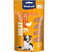 Vitakraft - Meat Me Mini, Snacks para Perros Pequeños de Carne de Pavo en Tiras - 60 g