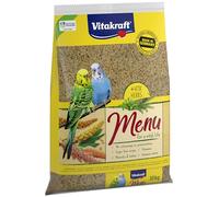Vitakraft Menú 10 kg, alimento Principal para periquitos, con vitaminas, con Complejo inmunológico Activo y Hierbas (1 x 10 kg)